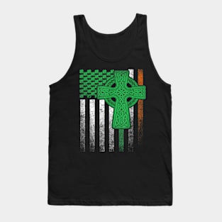 Irish American Flag Ireland Flag ST PATRICKS DAY Tank Top